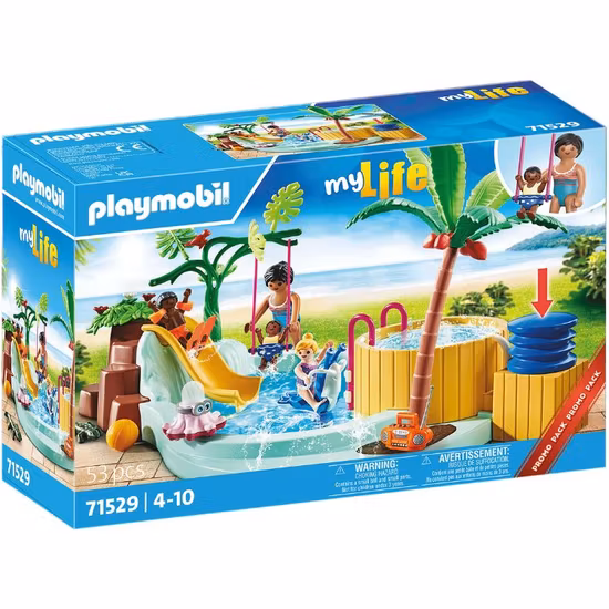 Playmobil My Life Barnpool med bubbelpool 71529