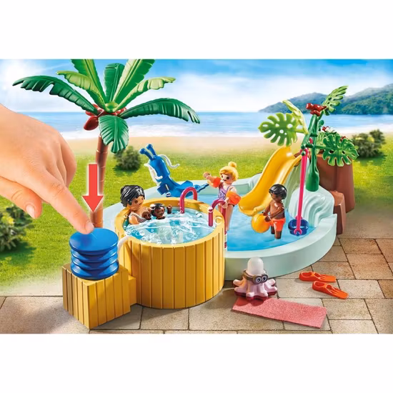 Playmobil My Life Barnpool med bubbelpool 71529