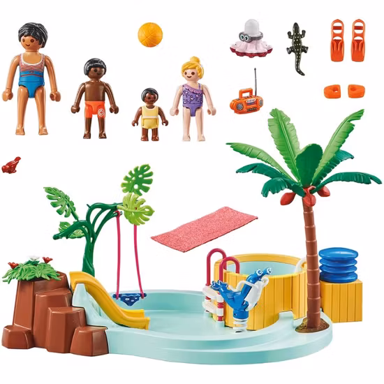 Playmobil My Life Barnpool med bubbelpool 71529