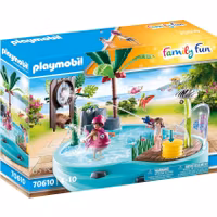 Playmobil Family Fun 70610 Lekbassäng med vattenspruta