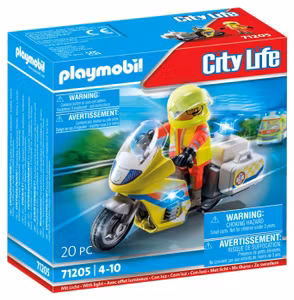 Playmobil City Life 71205 Akutläkare på motorcykel