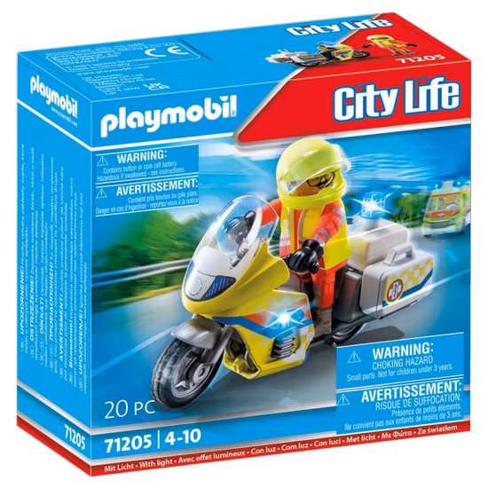 Playmobil City Life 71205 Akutläkare på motorcykel
