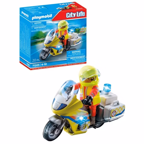 Playmobil City Life 71205 Akutläkare på motorcykel