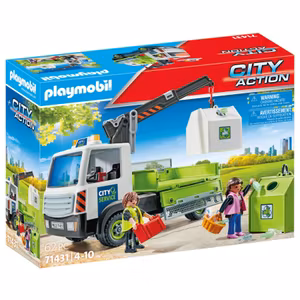 Playmobil City Action 71431 Lastbil för returglas med container