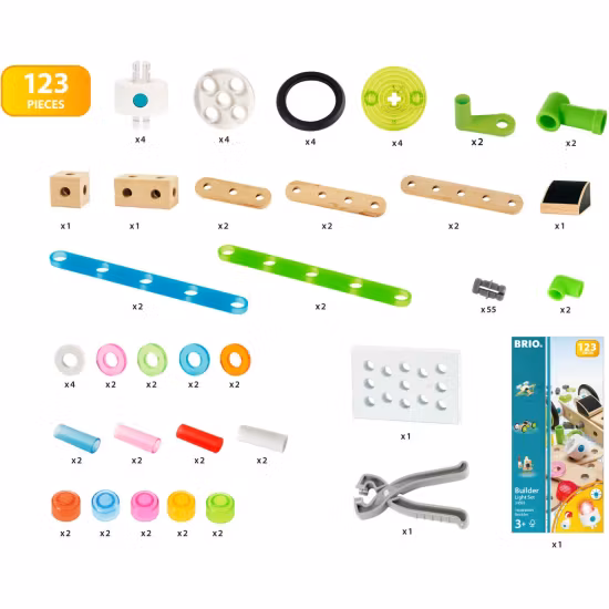 BRIO 34593 Builder Byggsats Med Ljus