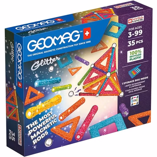 Geomag Byggsats 35 Bitar Glitter Panels