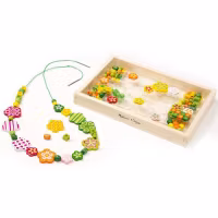 Melissa & Doug Träpärlor Blommor