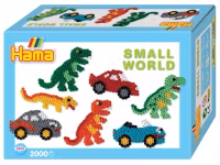 Hama Midi Pärlor Presentlåda Small World Dino Cars 2000 st