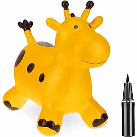 Relaxdays Hoppdjur Giraffe Inklusive Pump