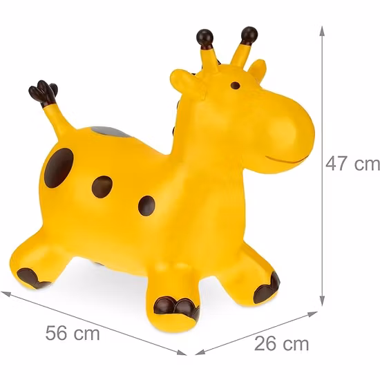 Relaxdays Hoppdjur Giraffe Inklusive Pump