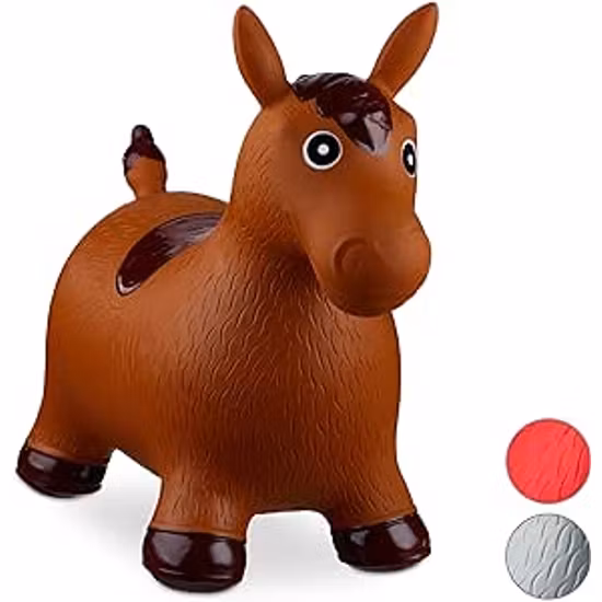 Relaxdays Hoppdjur Häst Inklusive Pump