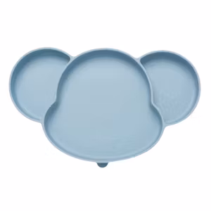 BabyBloom Barntallrik Med Sugpropp Ljusblå