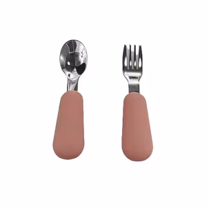 BabyBloom Barnbestick Stainless Steel Röd