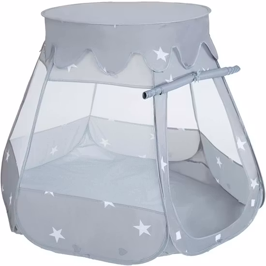 Selonis Lektält Med Bollar Grå