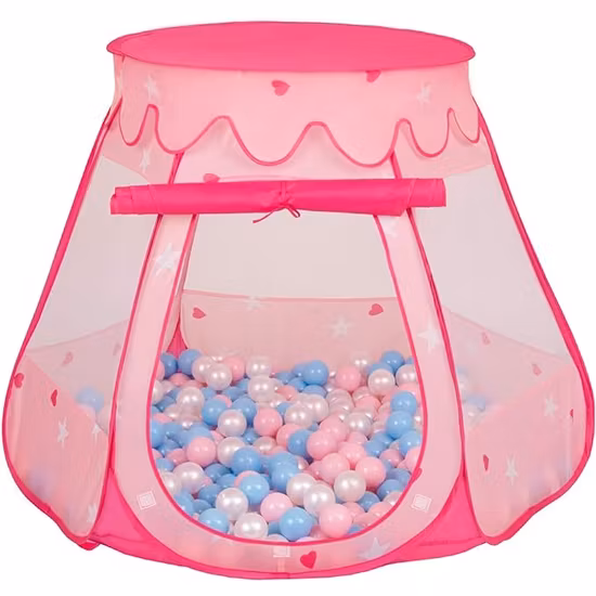 Selonis Lektält Med Bollar Rosa