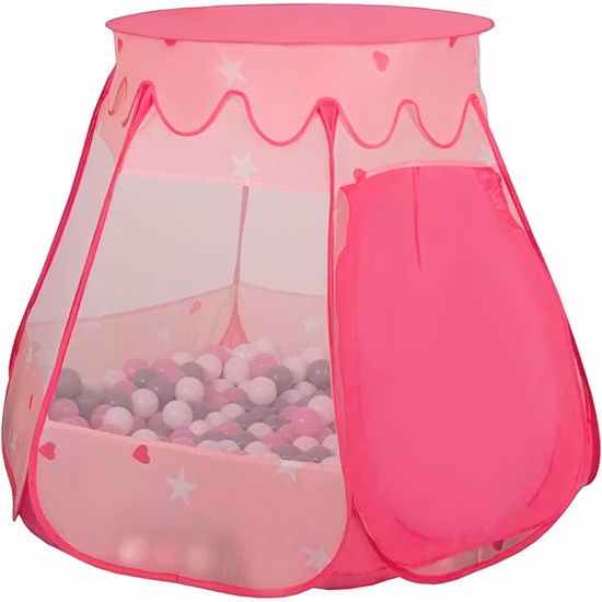 Selonis Lektält Med Bollar Rosa