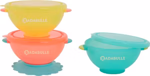 Badabulle Skålar 3-Pack 300ml Med Sugkopp