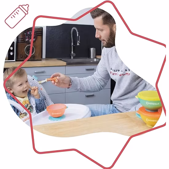 Badabulle Skålar 3-Pack 300ml Med Sugkopp