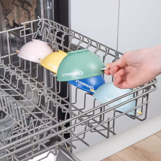 Badabulle Skålar 5-Pack 300ml Med Sugkopp Och Skedar