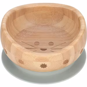 Lässig Skål I Trä Med Sugkopp