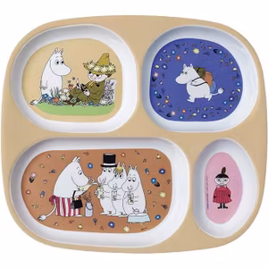 Mumin 4 Delad Tallrik