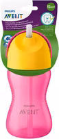 Philips Avent Sugrörsmugg Bendy 300ml Rosa