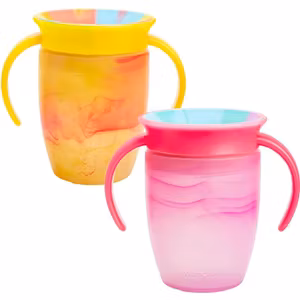 Munchkin Mirakel 360 Pipmugg 2-Pack Gul/Rosa