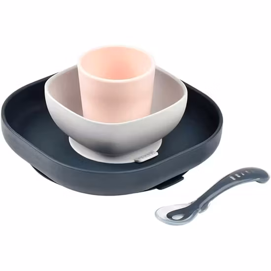 Béaba Barnservis Silikon Gul/Grön