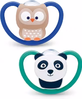 NUK Space Napp Silikon 2-Pack 6-12 Månader