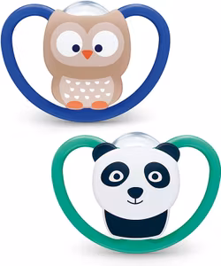 NUK Space Napp Silikon 2-Pack 6-12 Månader