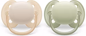 Philips Avent Ultra Soft Napp 0-6 Månader Beige/Pastel Grön