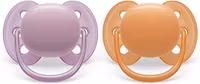 Philips Avent Ultra Soft Napp 0-6 Månader Lila/Orange