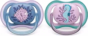 Philips Avent Ultra Air Napp 2-Pack 6-18 Månader Blå/Lila