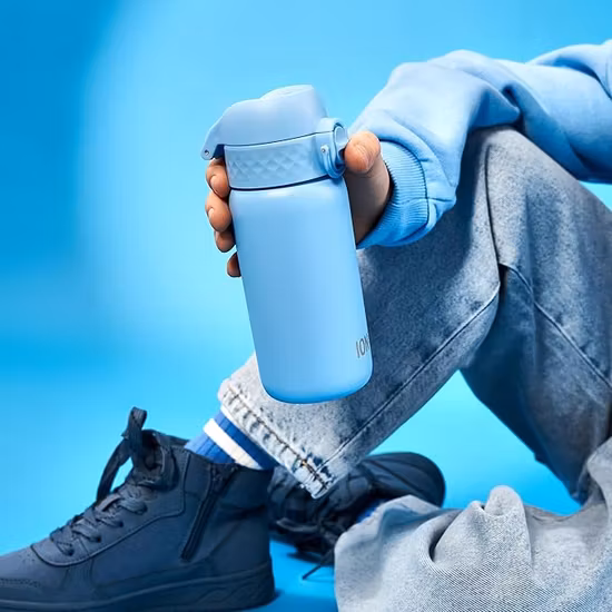 Ion8 Stålflaska 400 ml Ljusblå