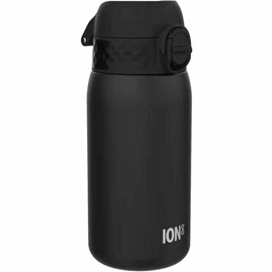 Ion8 Stålflaska 400 ml Svart