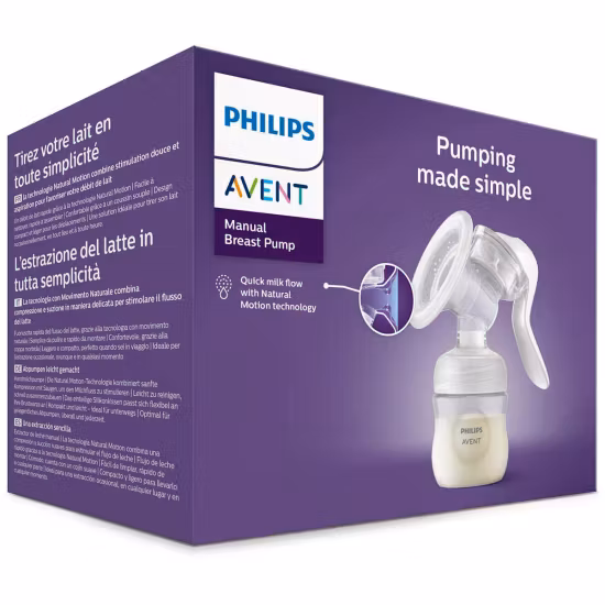 Philips Avent Natural Motion Manuell Bröstpump