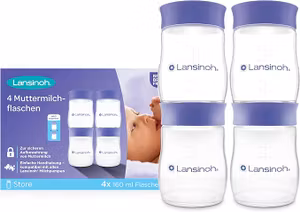 Lansinoh Bröstmjölksflaska 4-Pack
