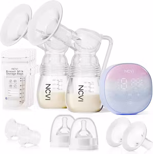 NCVI Dubbel Elektrisk Bröstpump Blå