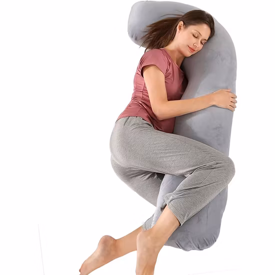 Shanna Gravidkudde J-Form Grå