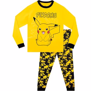 Pokemon Pyjamasset Pikachu Gul/Svart