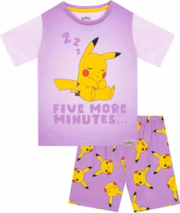 Pokemon Pyjamasset Pikachu Five More Minutes