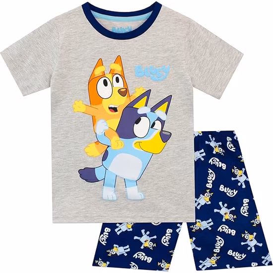 Bluey Pyjamasset Grå/Blå