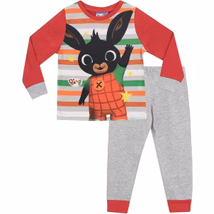 Bing Pyjamasset Grå/Röd