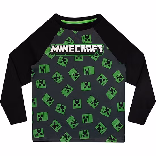 Minecraft Pyjamasset Svart