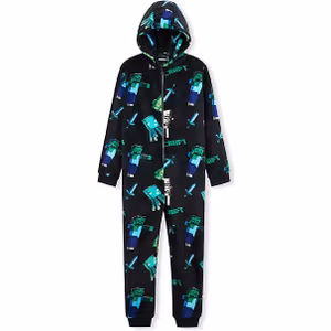 Minecraft Onesie Svart