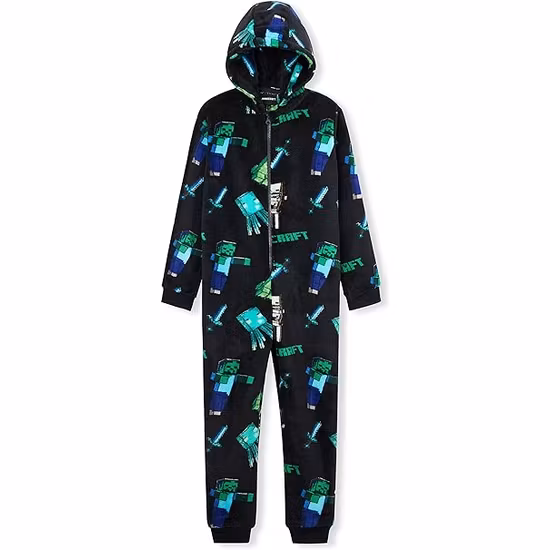 Minecraft Onesie Svart