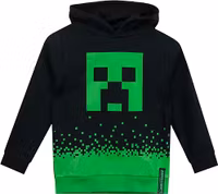 Minecraft Hoodie Creeper Svart/Grön