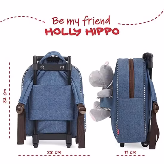 Perletti Handbagage Flodhäst
