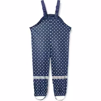 Playshoes Regnbyxor Marinblå/Vita prickar