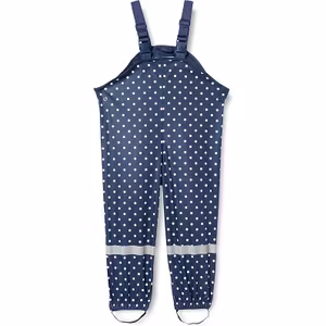 Playshoes Regnbyxor Marinblå/Vita prickar